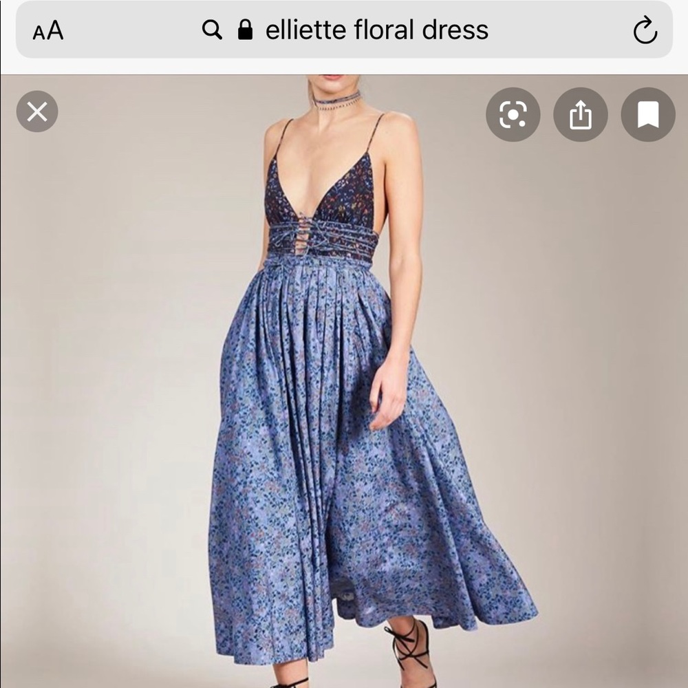 Elliette Floral Leni Dress in Liberty Print